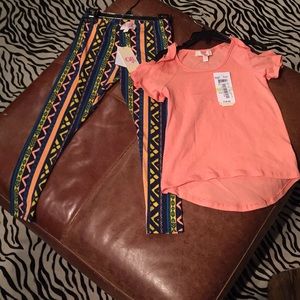 NWT GB Girls short sleeve top & bottoms.